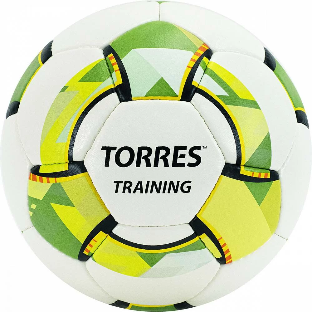 Мяч футбольный Torres Training р.4 32 п. PU ручная сшивка бело-зел-сер F323954 Реальное фото Мяч футбольный Torres Training р.4 32 п. PU ручная сшивка бело-зел-сер F323954 от магазина Спортев