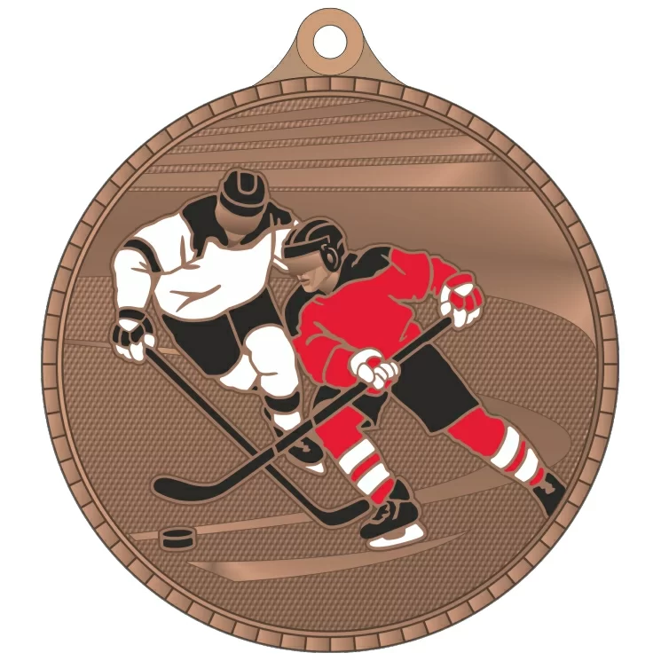 Реальное фото Медаль MZP 619-55/В хоккей (D-55мм, s-2 мм) от магазина СпортЕВ