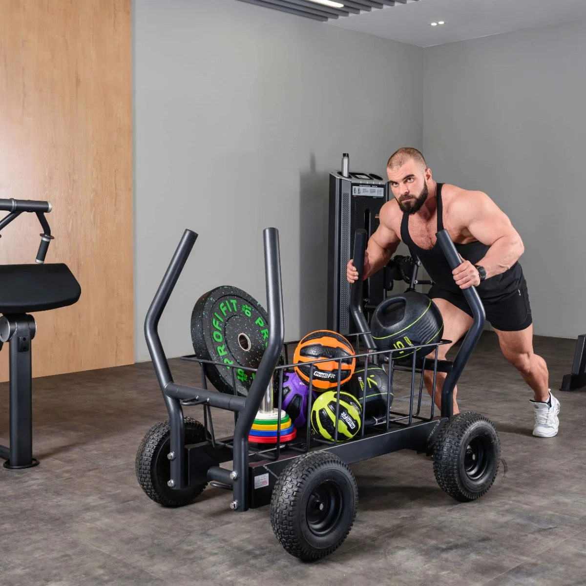 Реальное фото Сани-тележка для функционального тренинга ТАНГЕН от магазина Спортев