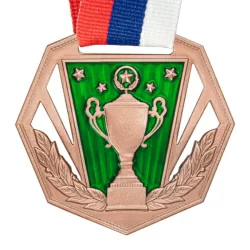 Медаль MZP 569-60/BM (D-60мм, s-2мм) с лентой