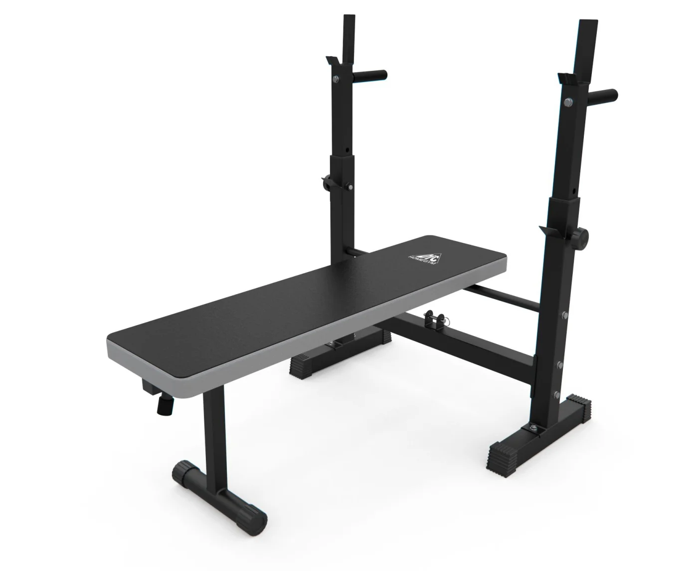 Реальное фото Скамья со стойками под штангу DFC D6453L от магазина Спортев