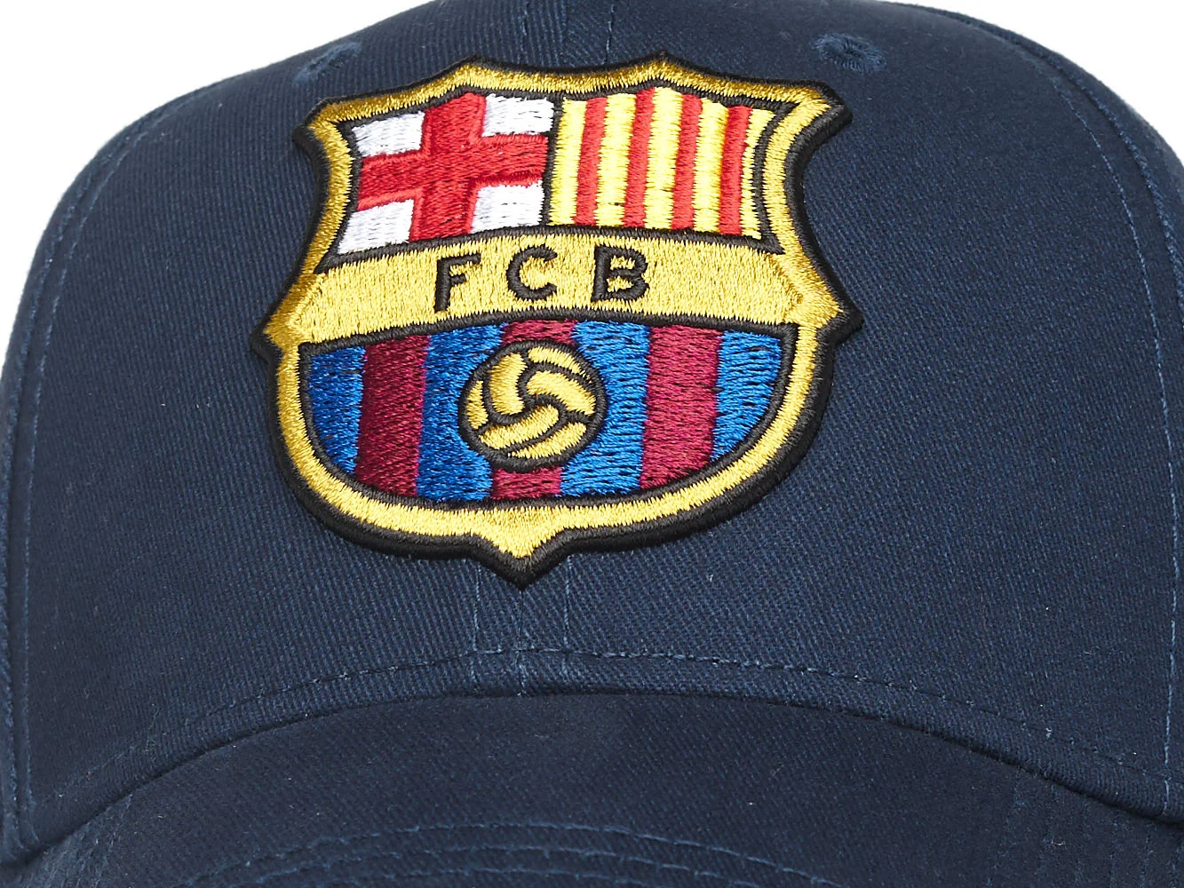 Реальное фото Бейсболка Barcelona синяя р.55-58 107752 от магазина Спортев