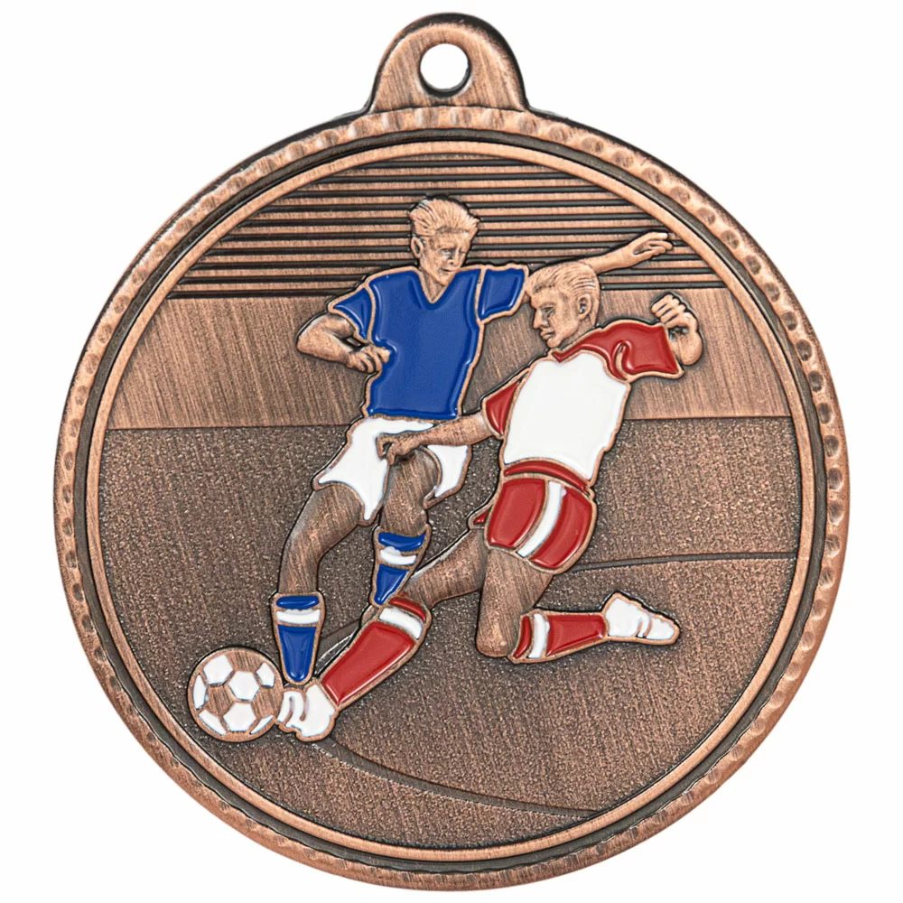 Реальное фото Медаль MZ 185-50/В футбол (D-50мм, s-2мм) от магазина Спортев