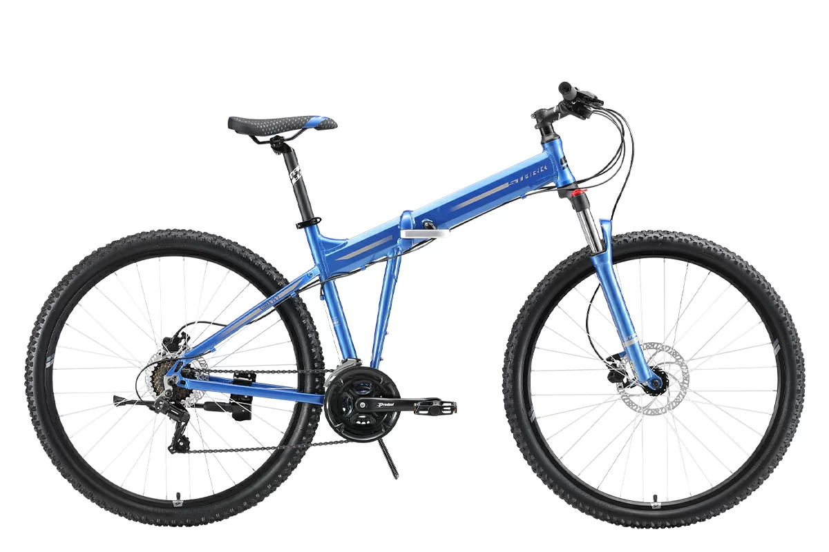 Реальное фото Велосипед Stark Cobra 29.2 HD (2023) синий/серебристый/черный от магазина СпортЕВ