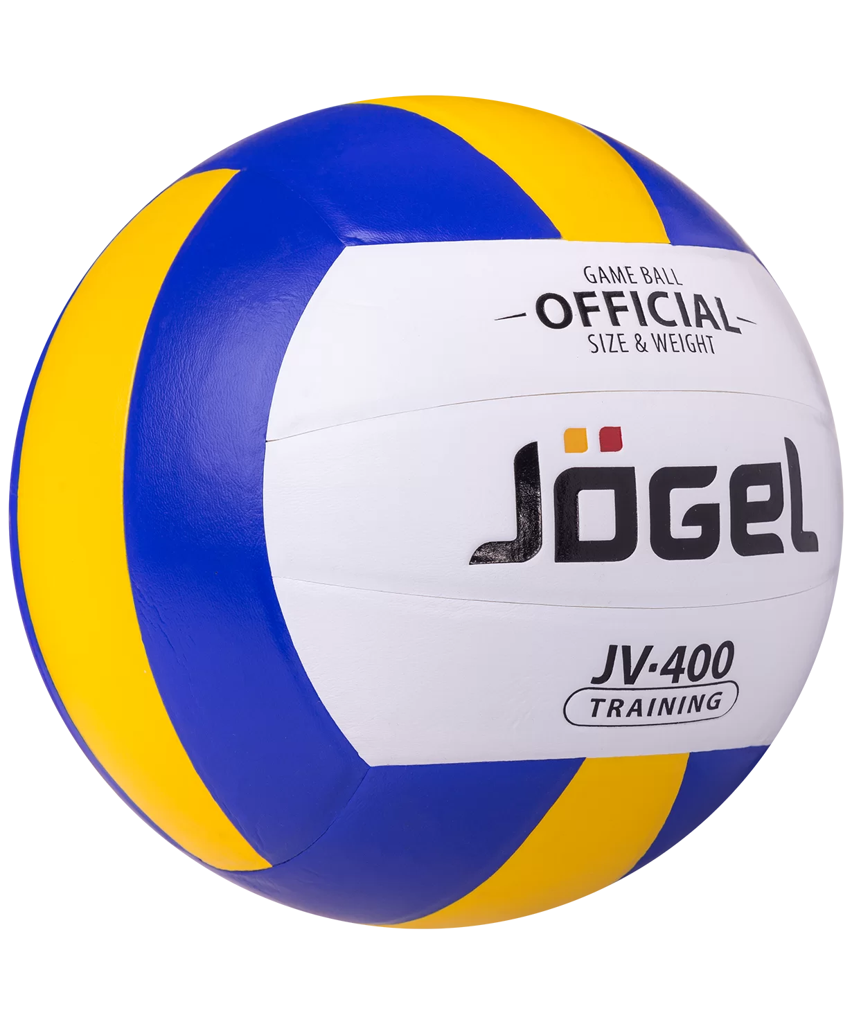 Реальное фото Мяч волейбольный Jogel JV-400 синий/желтый 19093 от магазина СпортЕВ
