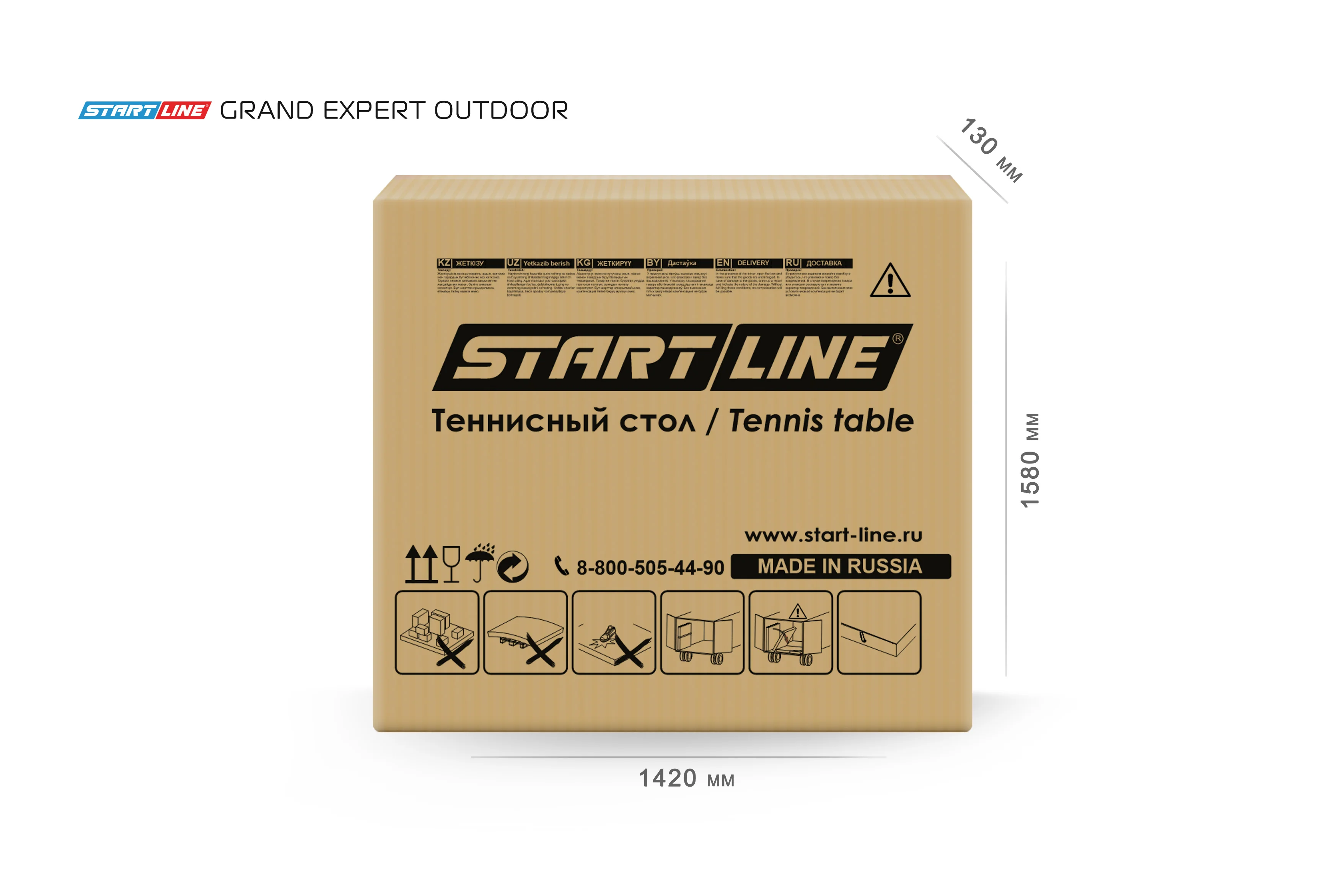 Реальное фото Стол теннисный GRAND EXPERT 6 Всепогодный Black от магазина Спортев