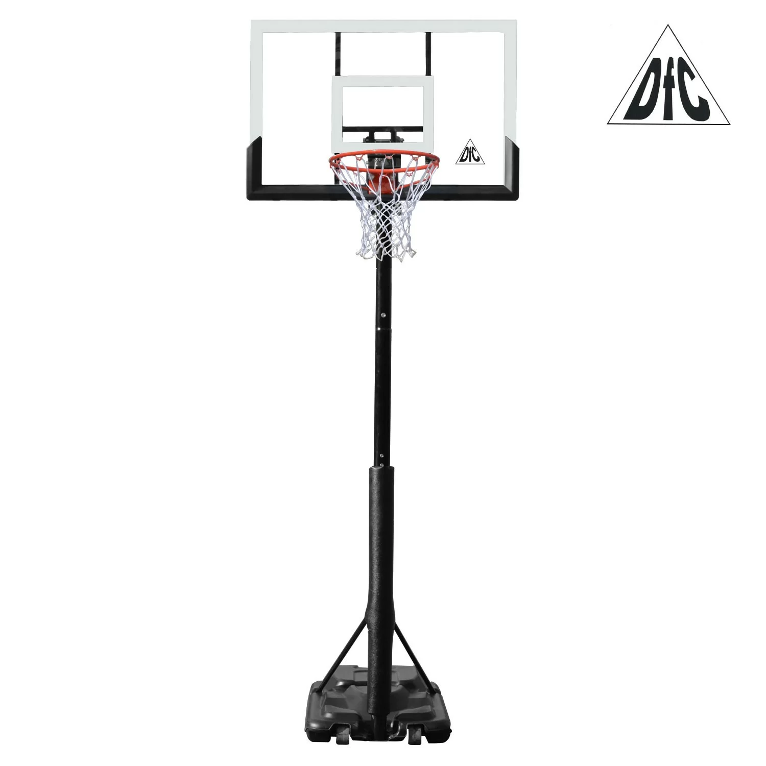Реальное фото Баскетбольная мобильная стойка DFC STAND48P 120x80cm поликарбонат от магазина СпортЕВ
