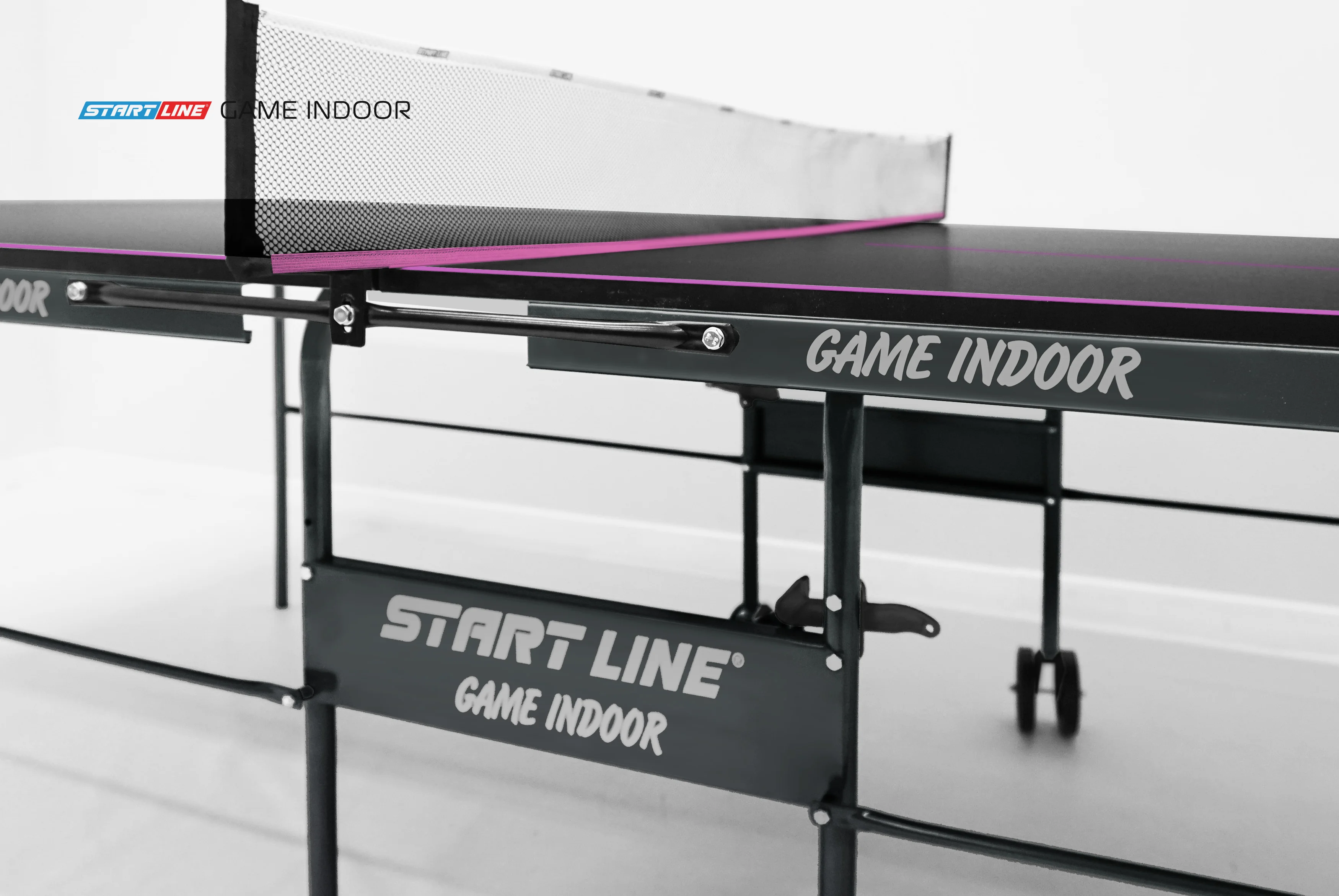 Реальное фото Стол теннисный Game с сеткой Black от магазина Спортев