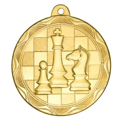 Медаль MZ 80-50/GN шахматы (D-50 мм, s-2 мм)
