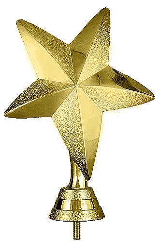 Реальное фото Фигура 12221/G звезда одна большая (H-13см) от магазина Спортев