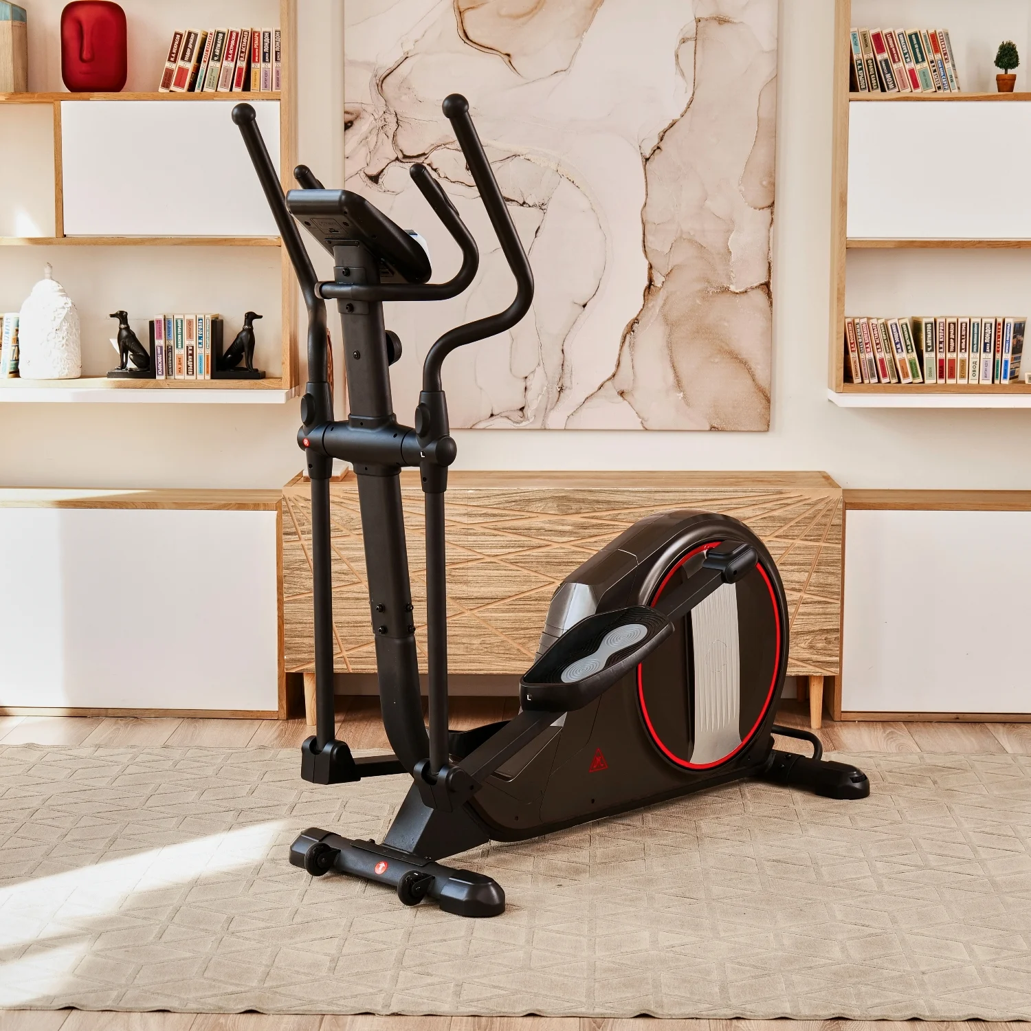 Реальное фото Эллиптический тренажер DFC E97501 магн. от магазина Спортев