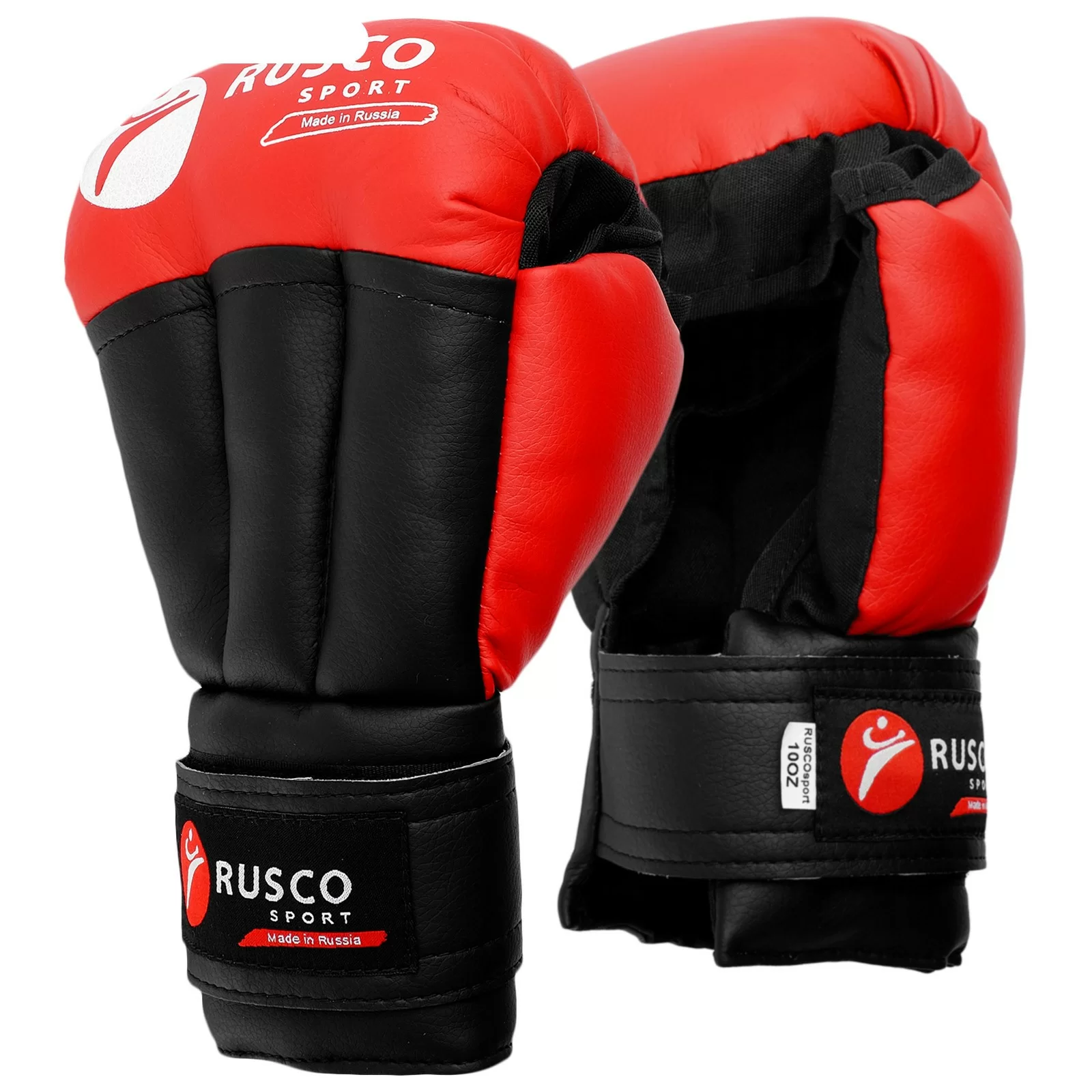 Реальное фото Перчатки для рукопашного боя Rusco Sport красные от магазина СпортЕВ