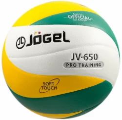 Мяч волейбольный Jogel JV-650 зеленый/желтый 19097