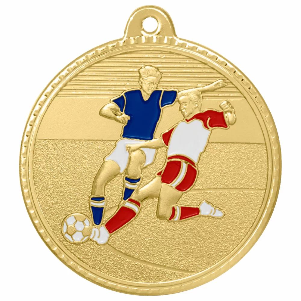 Реальное фото Медаль MZ 185-50/G футбол (D-50мм, s-2мм) от магазина Спортев