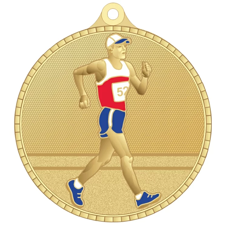 Реальное фото Медаль MZP 618-55/G спортивная ходьба (D-55мм, s-2 мм) от магазина СпортЕВ