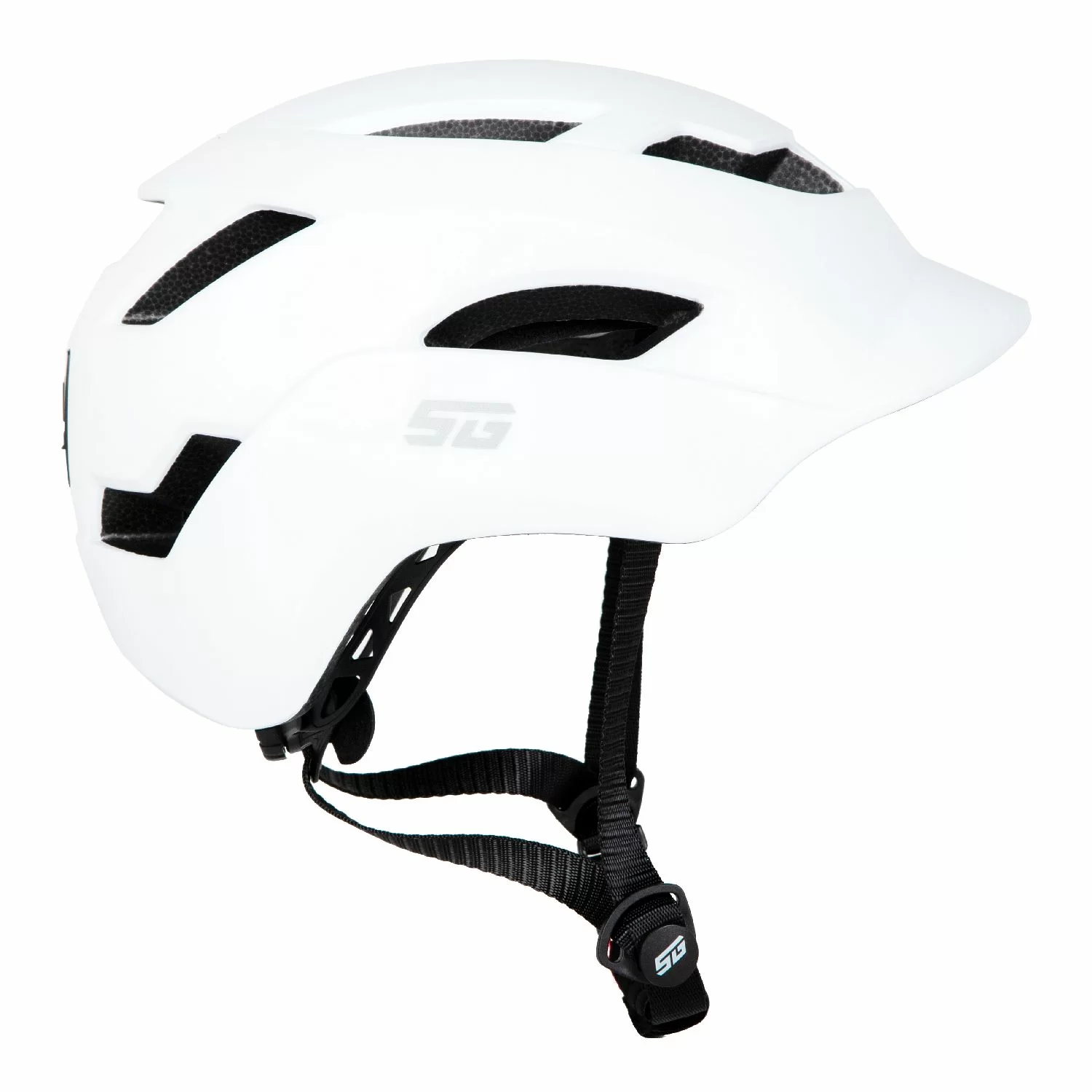 Реальное фото Шлем STG TS-51 с фонарем белый Х112437/8 от магазина СпортЕВ