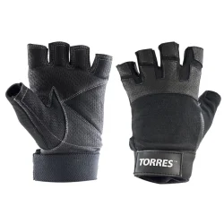 Перчатки Torres PL6051 нейлон/натуральная кожа черные