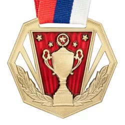 Медаль MZP 569-60/GM (D-60мм, s-2мм) с лентой
