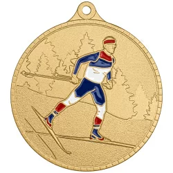 Медаль MZP 616-55/G лыжный спорт  (D-55мм, s-2 мм)