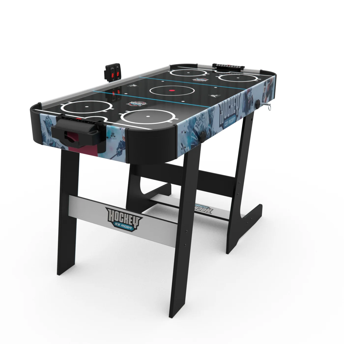 Реальное фото Игровой стол - аэрохоккей DFC ICE RIDER AT-140 от магазина Спортев