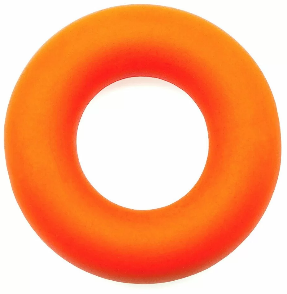 Реальное фото Эспандер-кольцо кистевой 30 кг матовый оранжевый ЭК-М-30 от магазина СпортЕВ