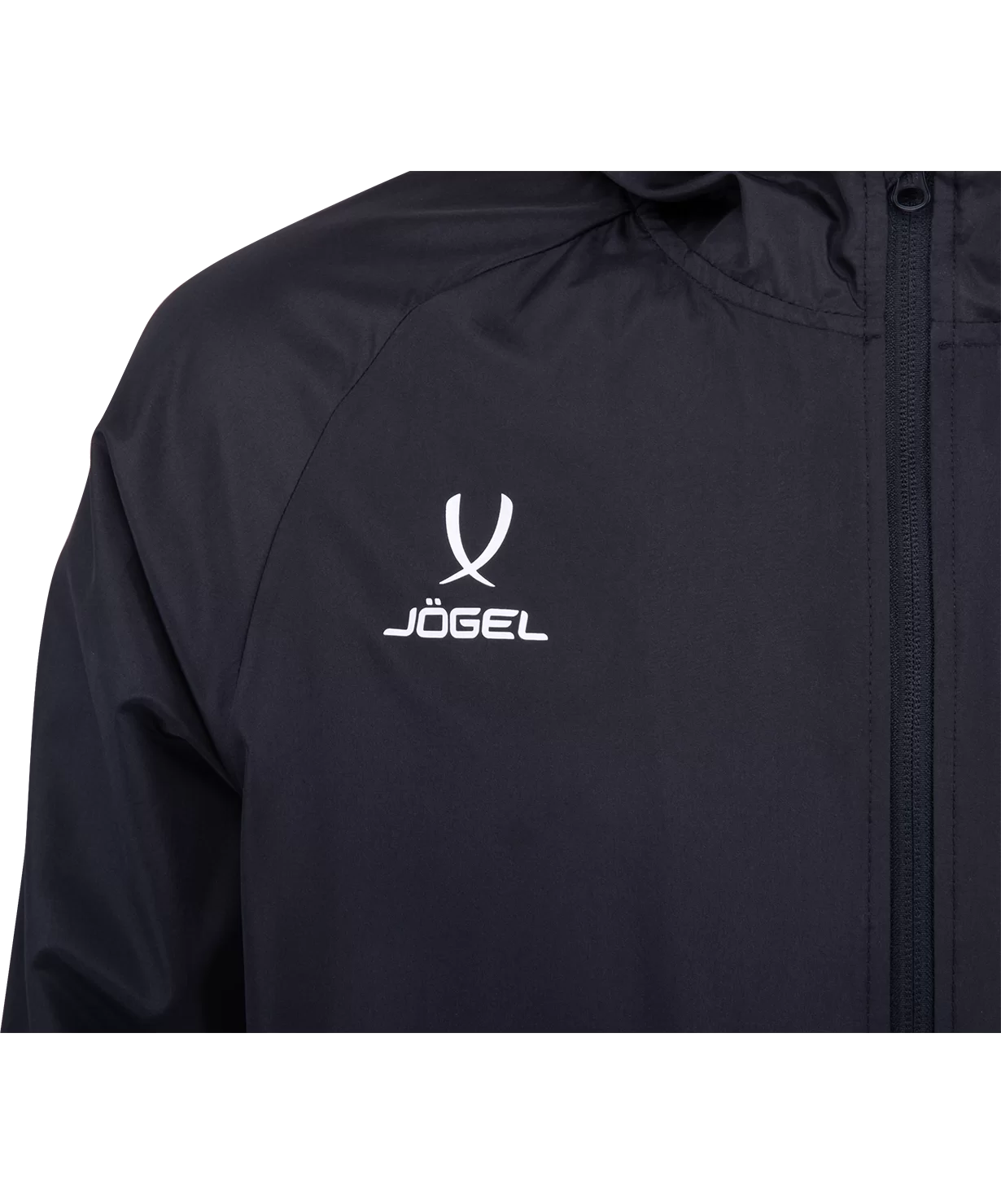 Реальное фото Куртка ветрозащитная CAMP Rain Jacket, черный Jögel от магазина СпортЕВ