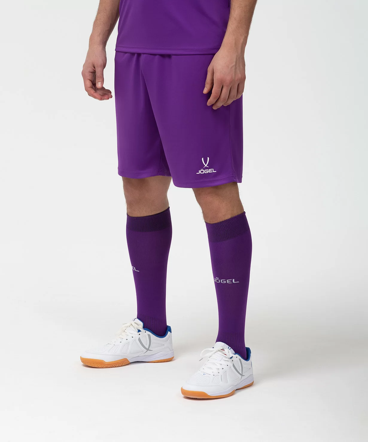Реальное фото Шорты игровые CAMP Classic Shorts, фиолетовый/белый Jögel от магазина Спортев