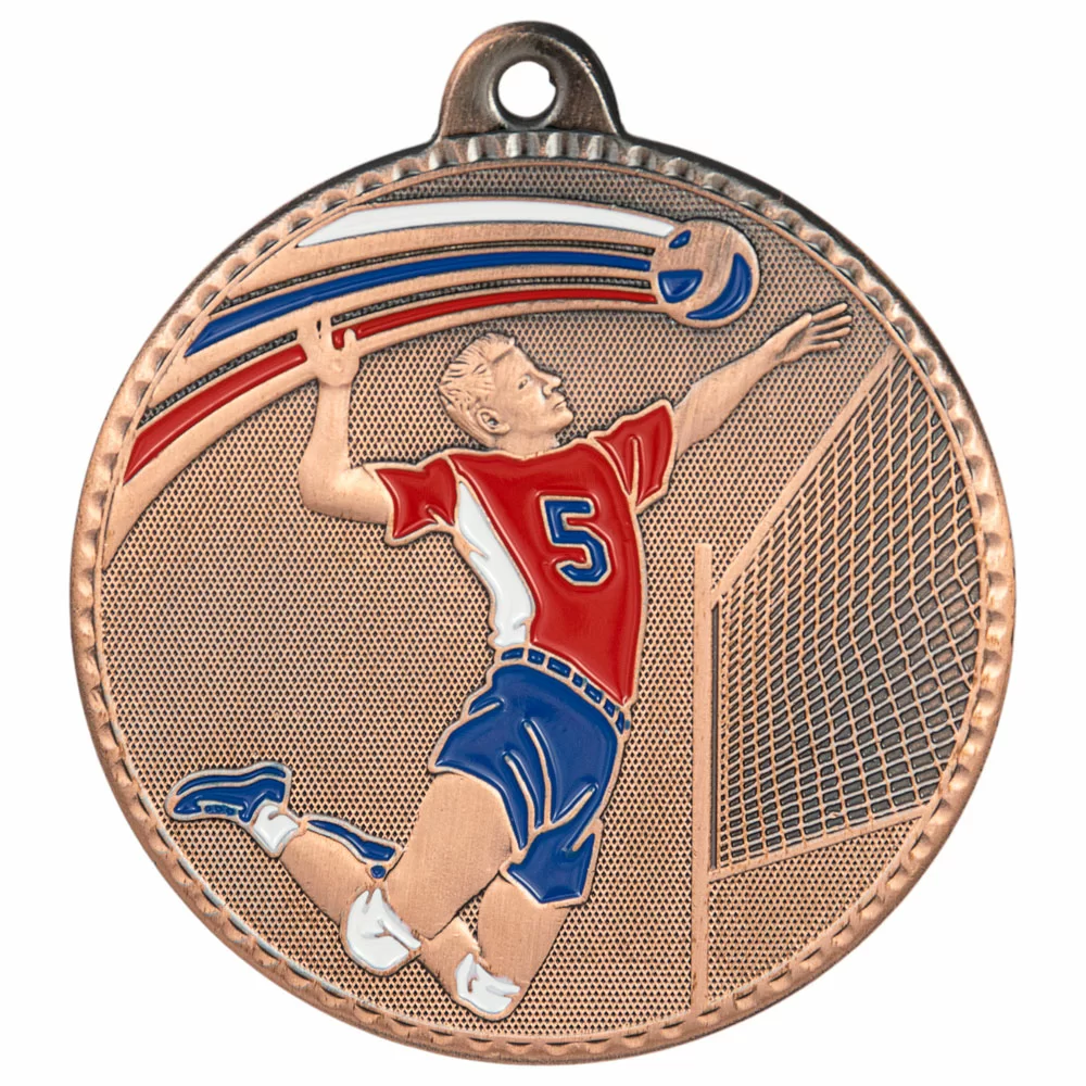 Реальное фото Медаль MZ 194-50/В волейбол (D-50мм, s-2мм) от магазина Спортев
