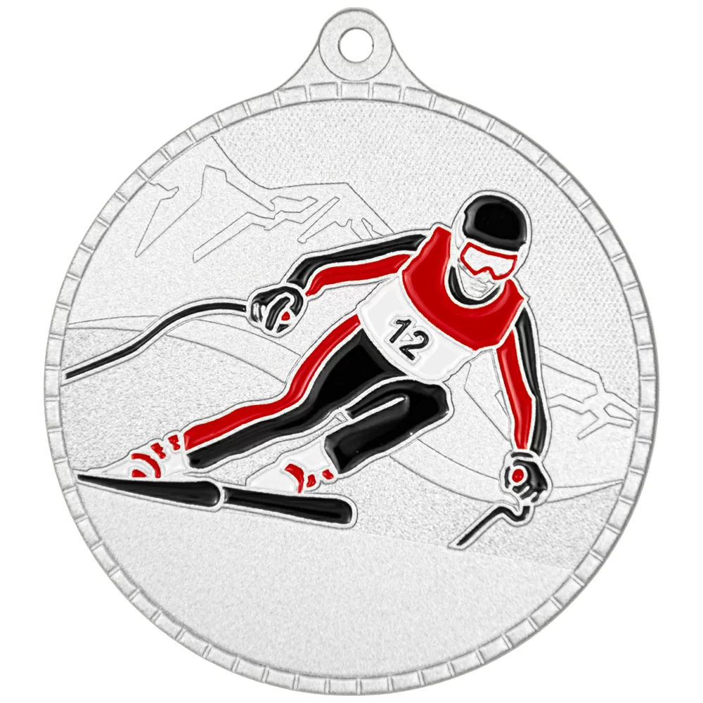 Реальное фото Медаль MZP 628-55/S горные лыжи (D-55мм, s-2 мм) от магазина СпортЕВ