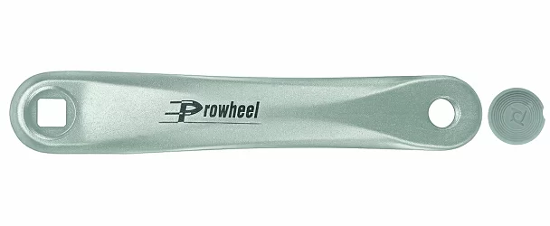 Реальное фото Шатун левый 175мм C00Q Prowheel "под квадрат" алюминиевый серебристый 580080 от магазина Спортев