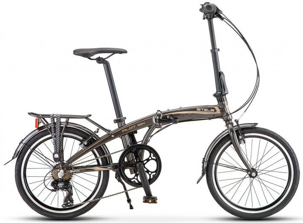 Реальное фото Велосипед Stels Pilot-650 20" (2021) коричневый V010 от магазина СпортЕВ