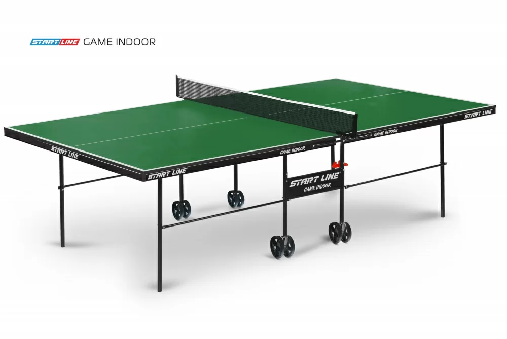 Реальное фото Теннисный стол Start Line Game Indoor с сеткой Green 6031-3 от магазина СпортЕВ