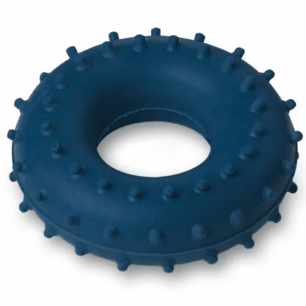 Реальное фото Эспандер-кольцо кистевой 25 кг массажный синий ЭРКМ-25 от магазина СпортЕВ