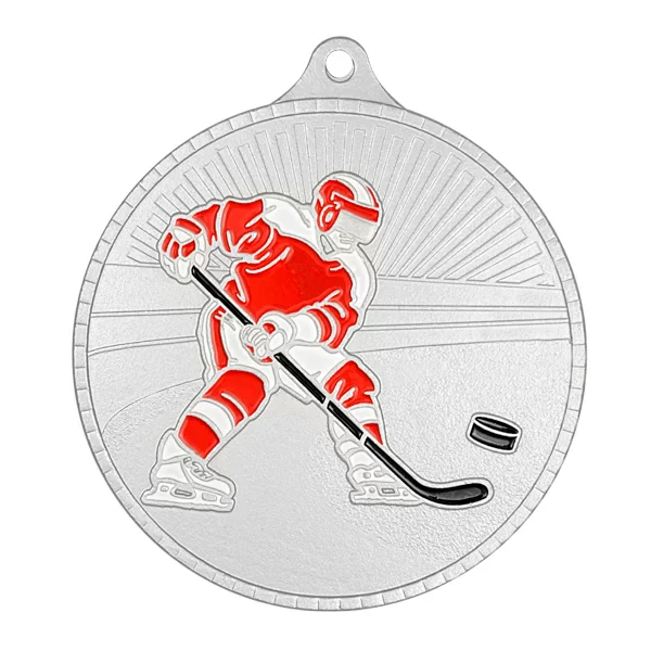 Реальное фото Медаль MZP 583-60/S хоккей (D-60мм, s-2 мм) сталь от магазина СпортЕВ