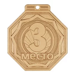 Медаль MZP 501-55/BM 3 место (50х55мм, s-2 мм)