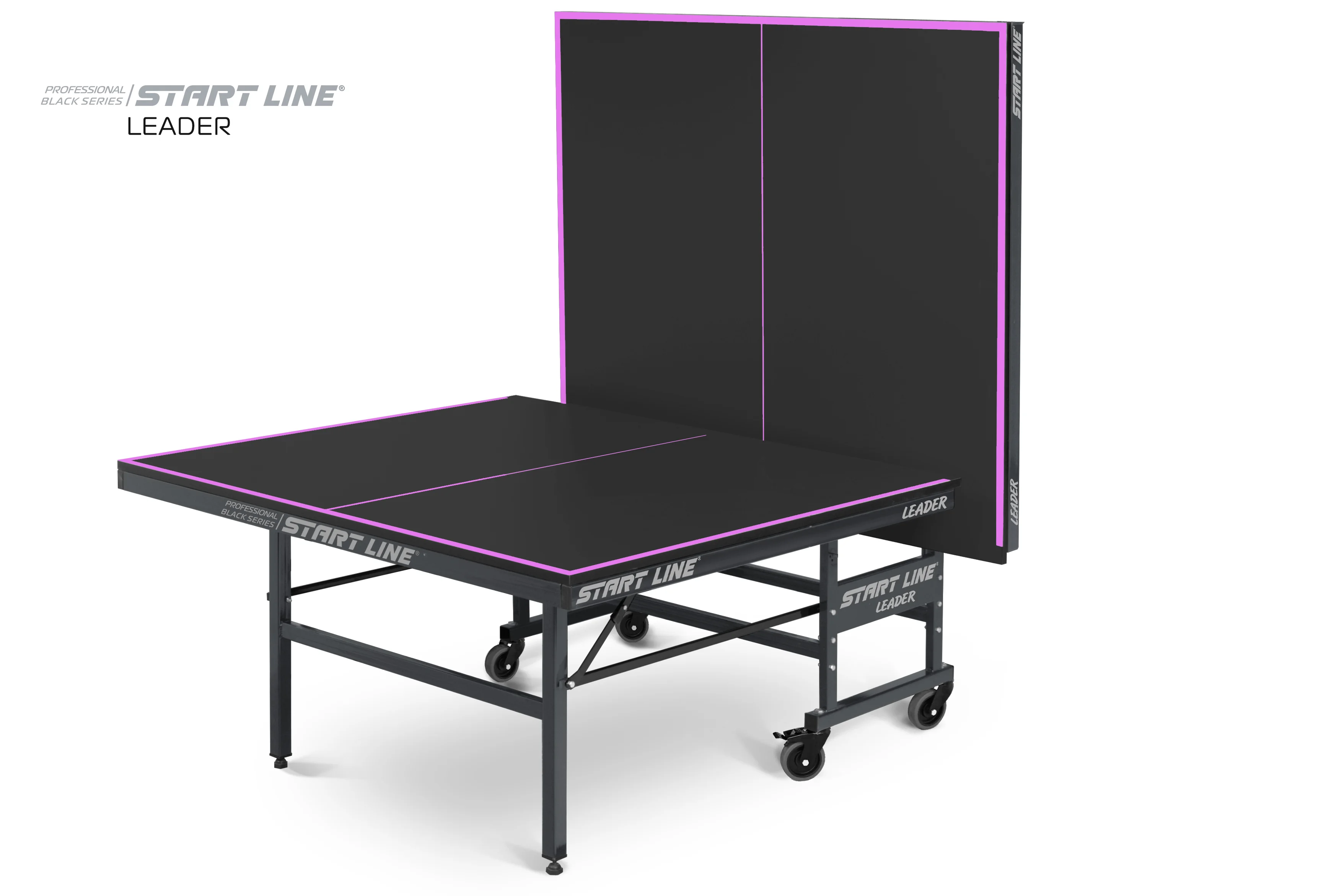Реальное фото Стол теннисный Leader Black от магазина Спортев