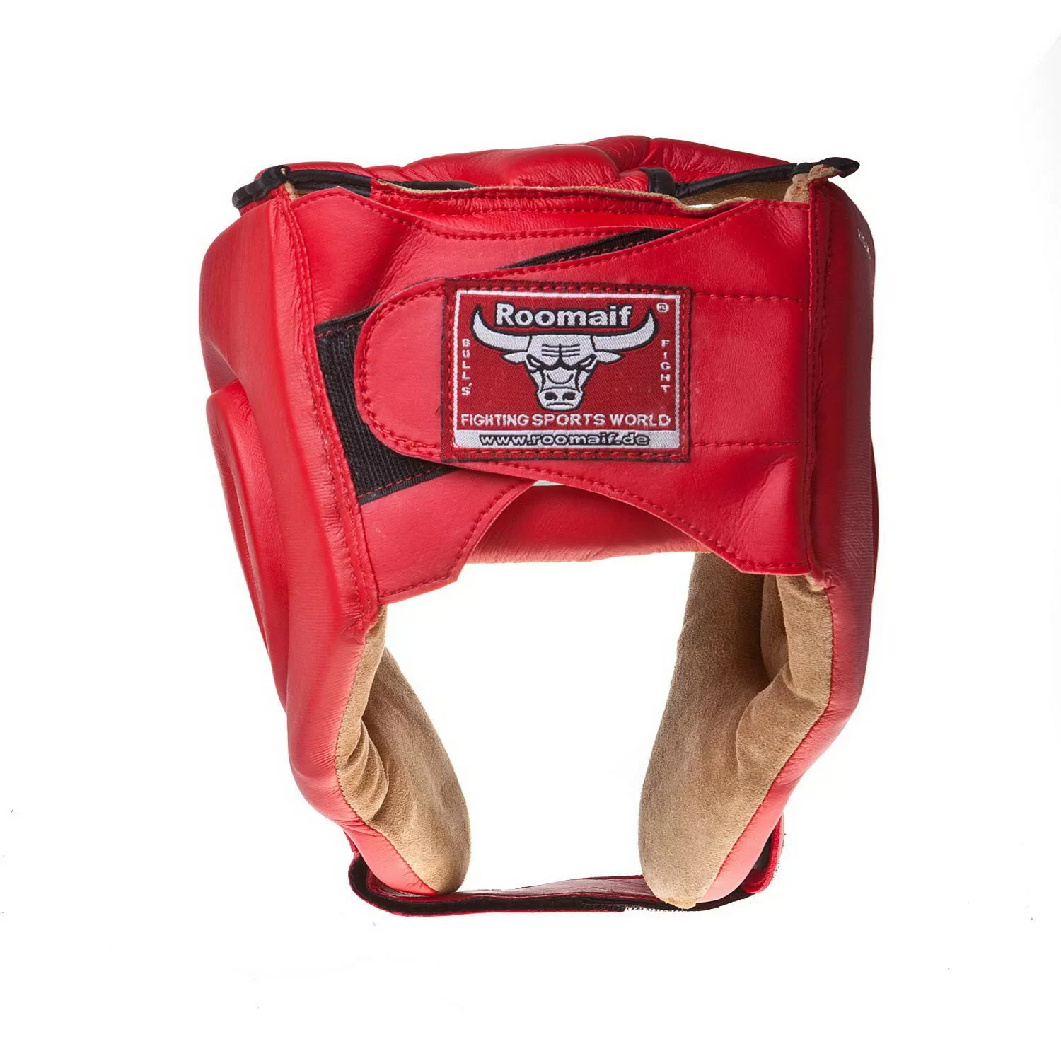 Реальное фото Шлем боксерский Roomaif RHG-146 PL защитный красный от магазина СпортЕВ