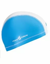 Шапочка для плавания Mad Wave Duotone Lycra azure/white M0527 02 0 08W