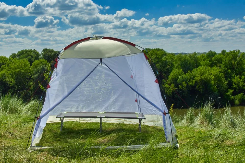 Реальное фото Тент шатер туристический ATEMI АТ-1G от магазина Спортев