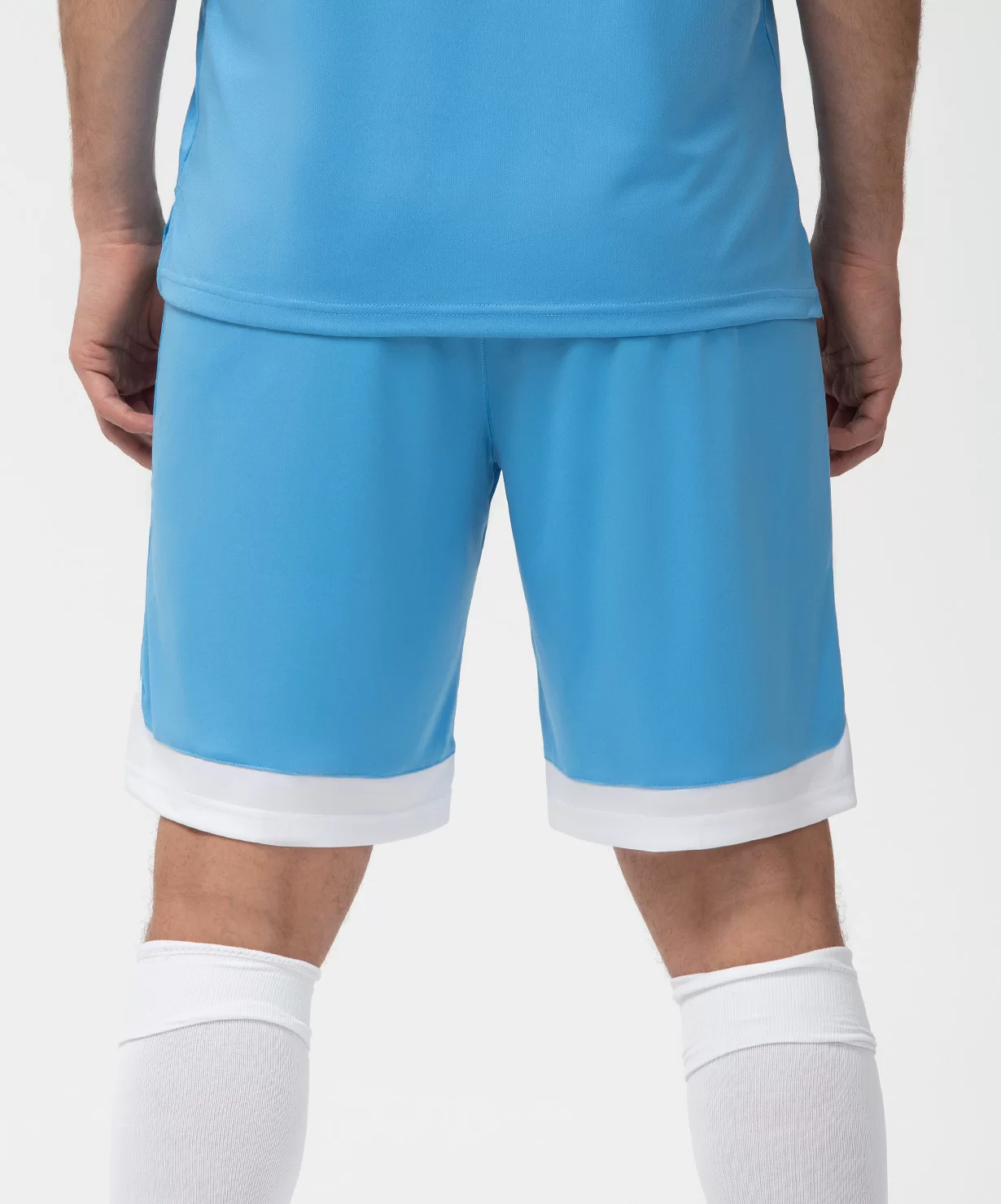 Реальное фото Шорты игровые JÖGEL DIVISION PerFormDRY Union Shorts, голубой/белый/белый от магазина Спортев