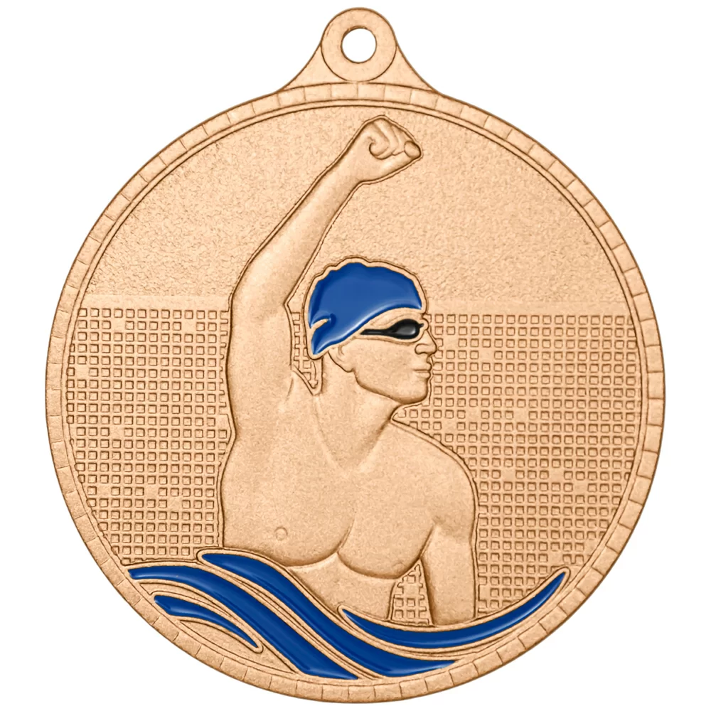 Реальное фото Медаль MZP 604-55/В плавание (D-55мм, s-2 мм) от магазина СпортЕВ