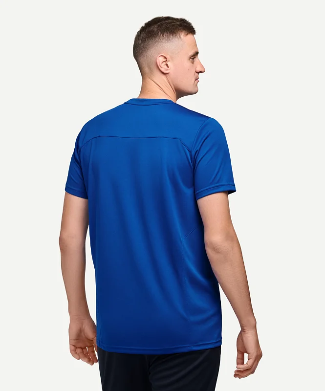 Реальное фото Футболка тренировочная Jogel Division Training Tee синяя 1844 от магазина Спортев