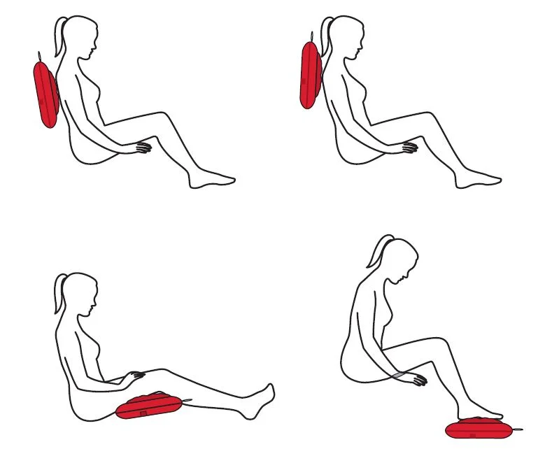 Реальное фото Массажная подушка VictoryFit VF-M107 от магазина Спортев