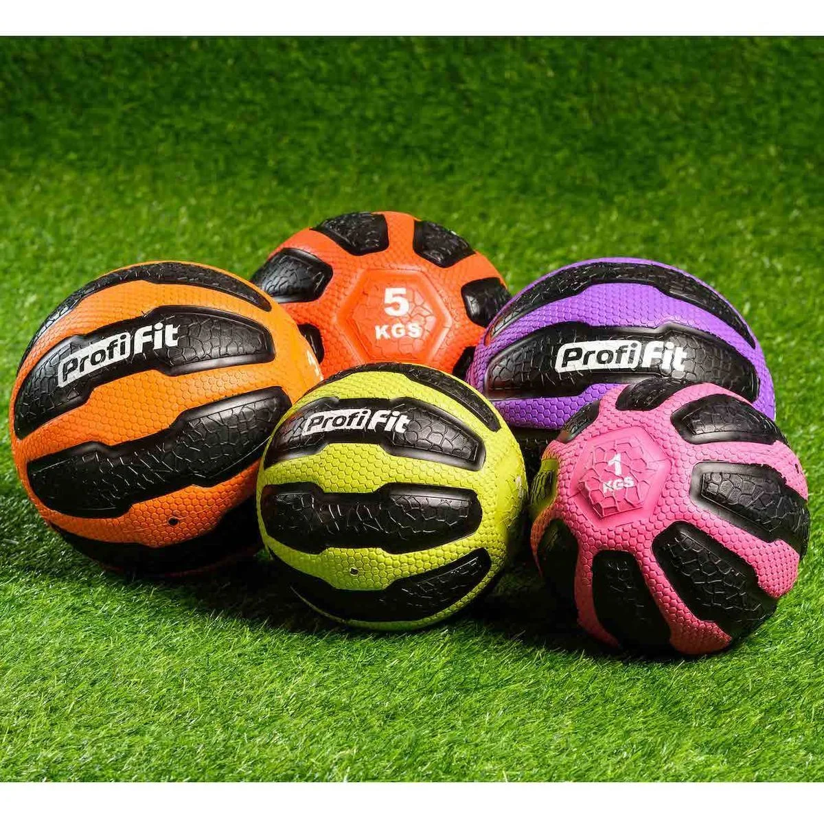 Реальное фото Медицинский мяч (медбол) PROFI-FIT 1 кг от магазина Спортев