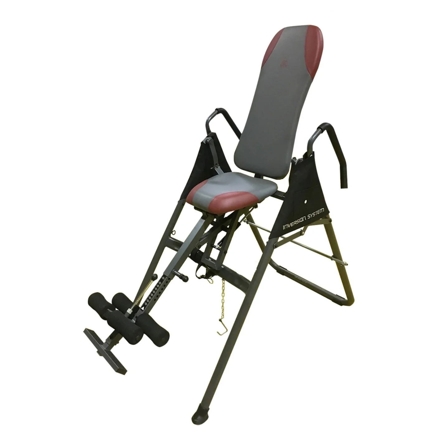 Реальное фото Инверсионный стол с сиденьем DFC SJ7200A складной от магазина Спортев