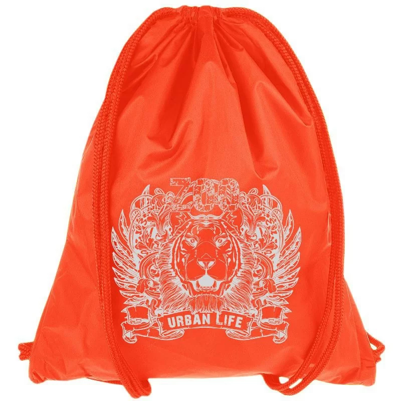 Реальное фото Рюкзак-мешок SM-104 Lion оранжевый от магазина СпортЕВ