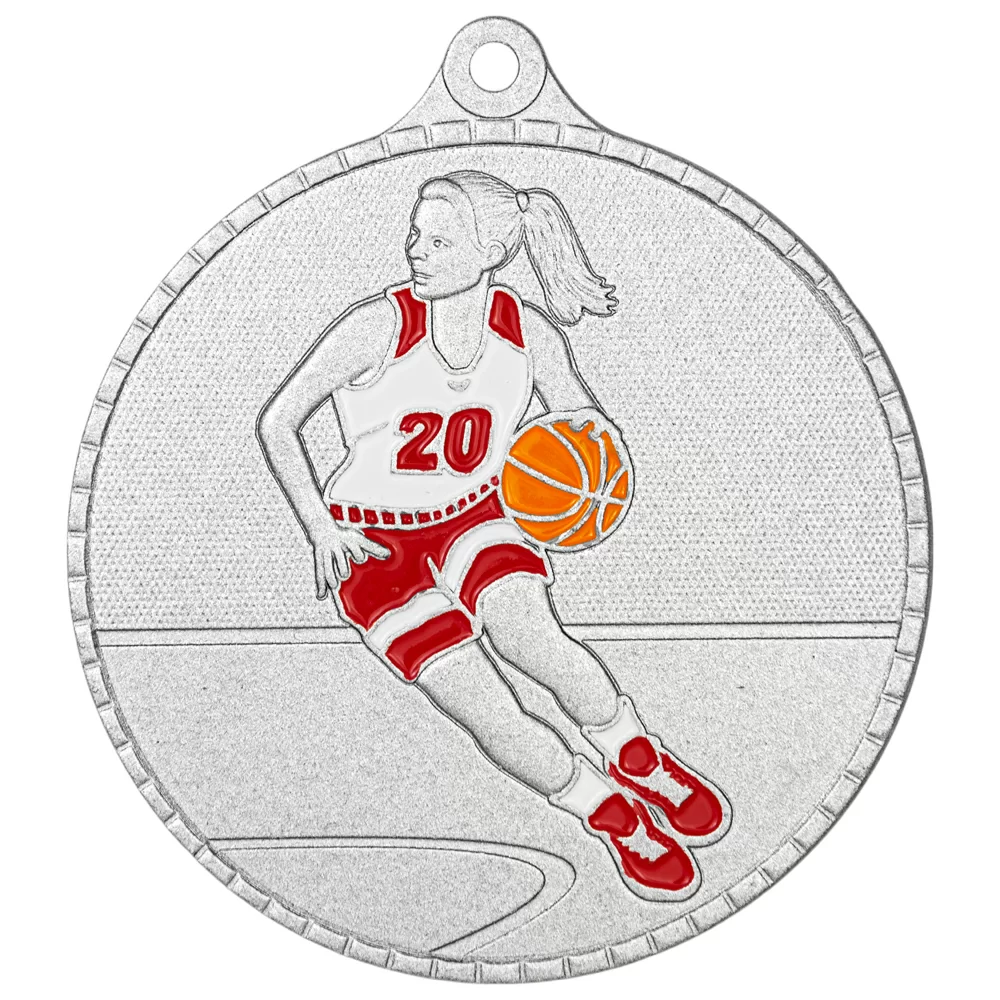Реальное фото Медаль MZP 625-55/S баскетбол женский (D-55мм, s-2 мм) от магазина СпортЕВ