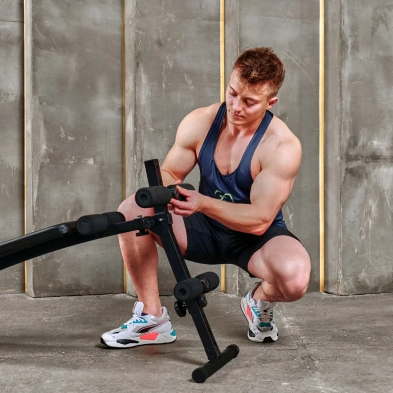 Реальное фото Скамья для пресса DFC FH10015 от магазина Спортев