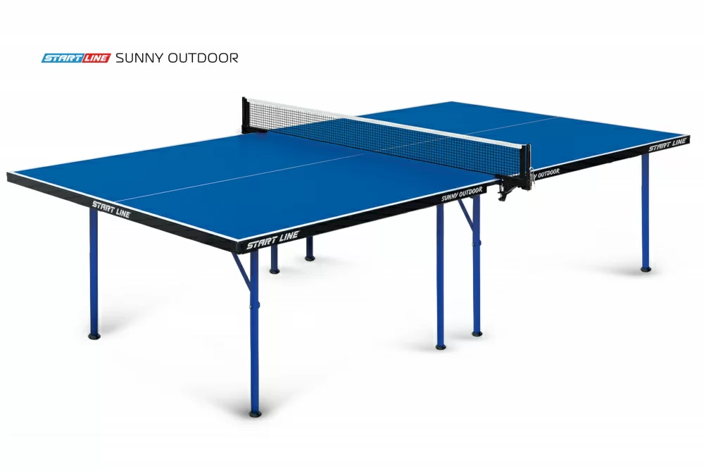 Реальное фото Теннисный стол Start Line Sunny Outdoor blue от магазина СпортЕВ