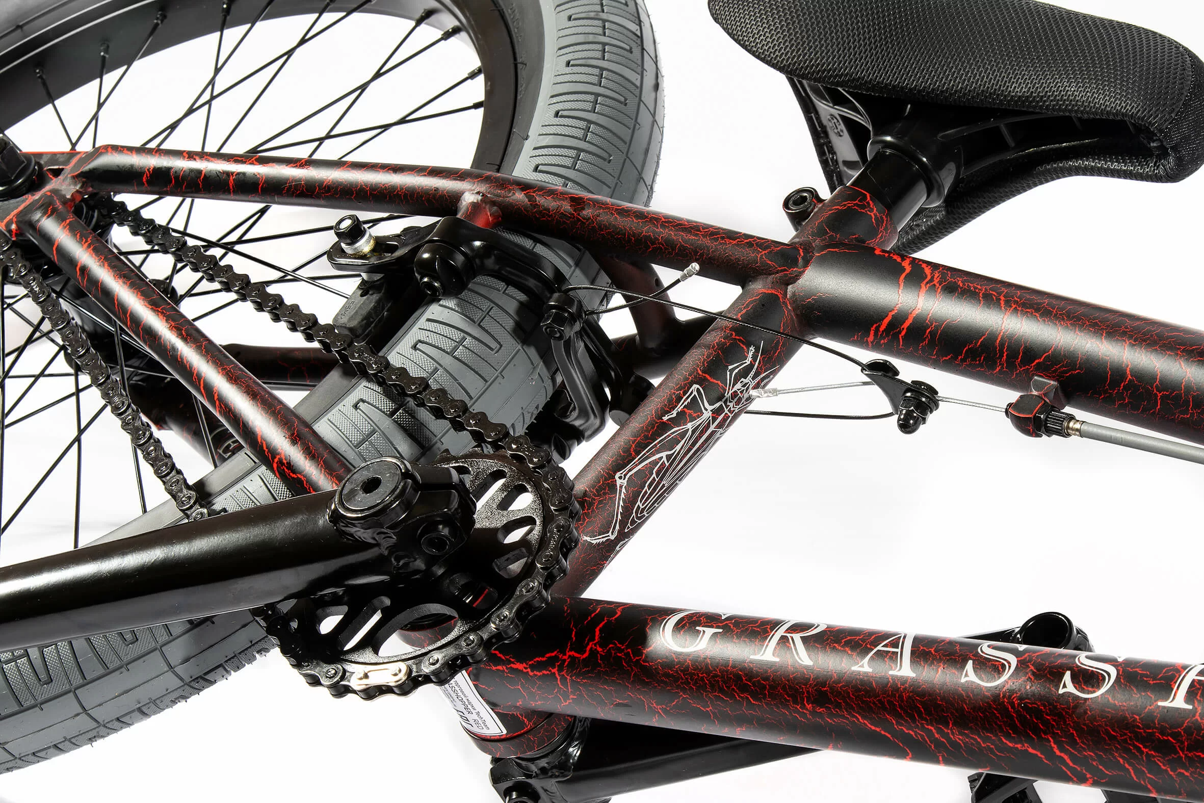 Реальное фото Велосипед BMX TechTeam Grasshoper 20" (2023) графит 820015 от магазина СпортЕВ